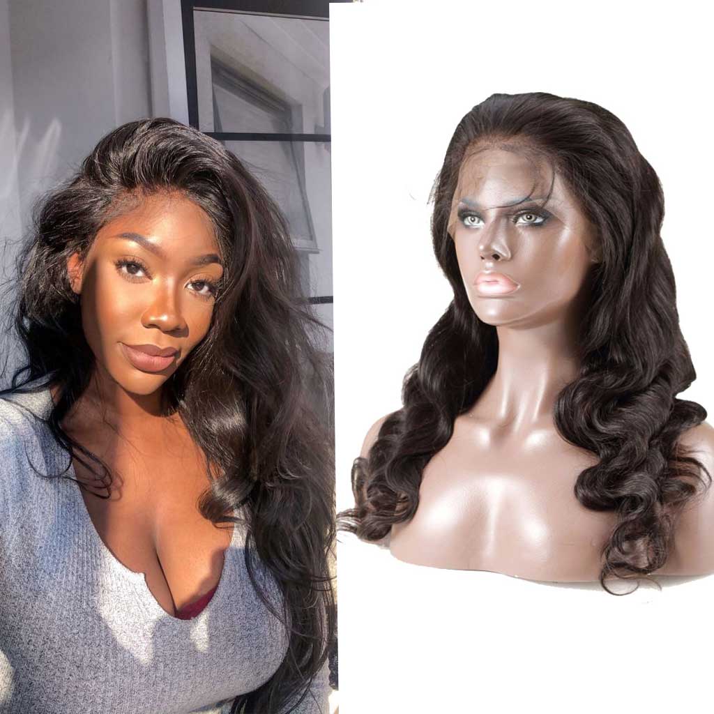 20 Inch Body Wave 360 Lace Front Wig Human Hair Pre Plucked Brazilian Virgin csl204-2.jpg main image 4