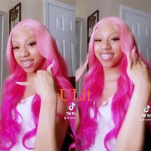 Load image into Gallery viewer, Blonde-613-6x13-lace-frontal-wig-brazilian-body-wave-best-human-hair-wigs-pink-hair_custom_color
