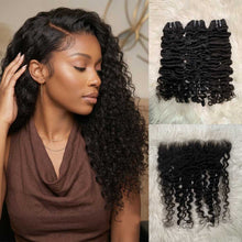 Load image into Gallery viewer, Burmese-curly-3-bundles-with-lace-frontal