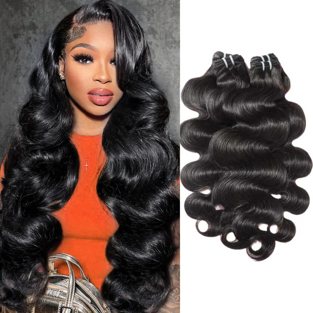 Raw Hair Burmese Body Wave 4 Bundles Deal Human Hair Weave 