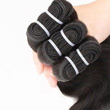 Load image into Gallery viewer, Raw-Hair-Burmese-hair-weaves-body-wave-hair-bundles-one-donor-hair-double-machine-weft
