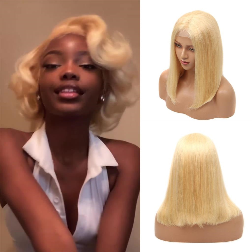 Short blonde wig cheap