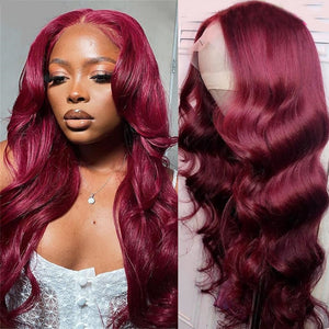 Burgundy-99J-lace-front-wig-best-transparent-body-wave-lace-frontal-wigs